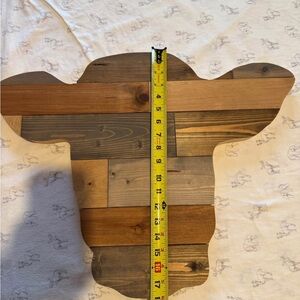 Rustic Wooden Cow Head Wall Decor.